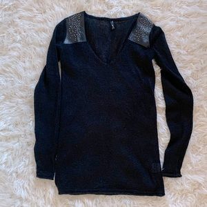 Designer black  sweater for women.